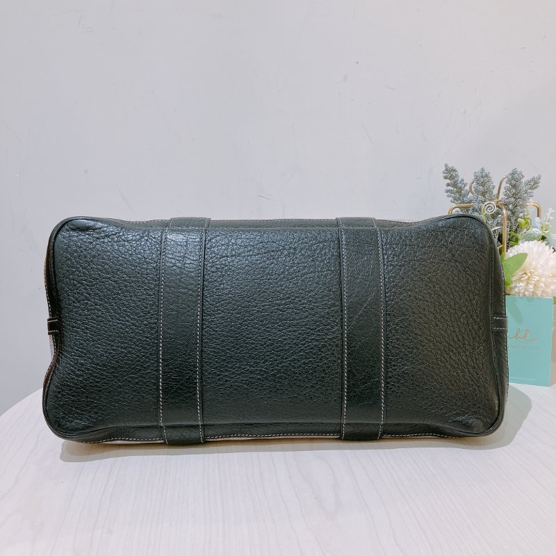 TK1934   愛馬仕 空中花園包  帆布  Party 36 Tote Bag Canvas Noir x Grey-5