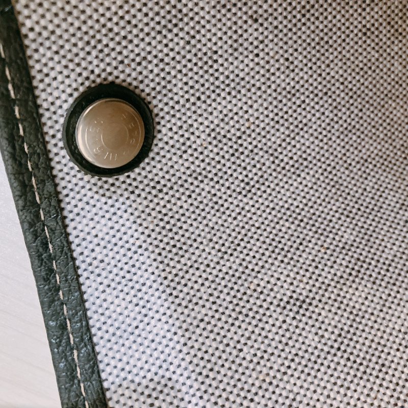 TK1934   愛馬仕 空中花園包  帆布  Party 36 Tote Bag Canvas Noir x Grey-16