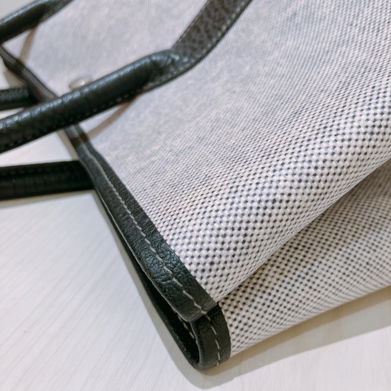 TK1934   愛馬仕 空中花園包  帆布  Party 36 Tote Bag Canvas Noir x Grey-19