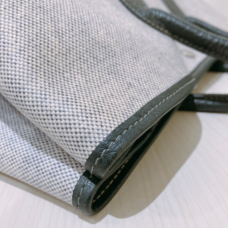 TK1934   愛馬仕 空中花園包  帆布  Party 36 Tote Bag Canvas Noir x Grey-20