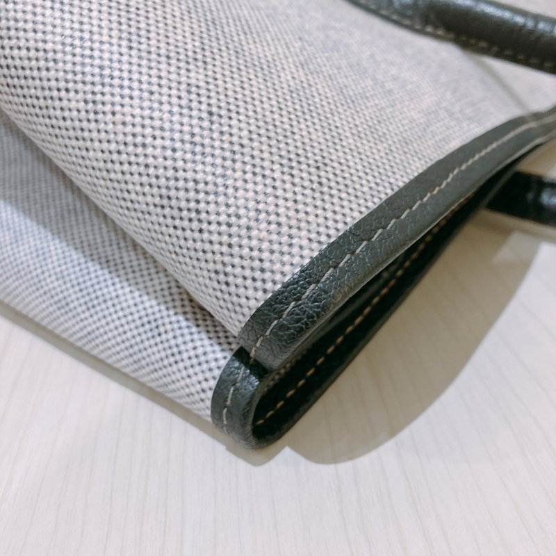 TK1934   愛馬仕 空中花園包  帆布  Party 36 Tote Bag Canvas Noir x Grey-24