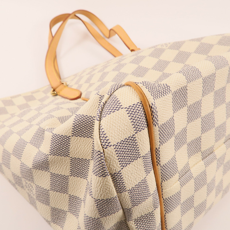 LOUIS VUITTON Damier Azur Totally MM金扣肩背袋-5