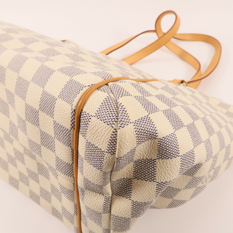 LOUIS VUITTON Damier Azur Totally MM金扣肩背袋-6