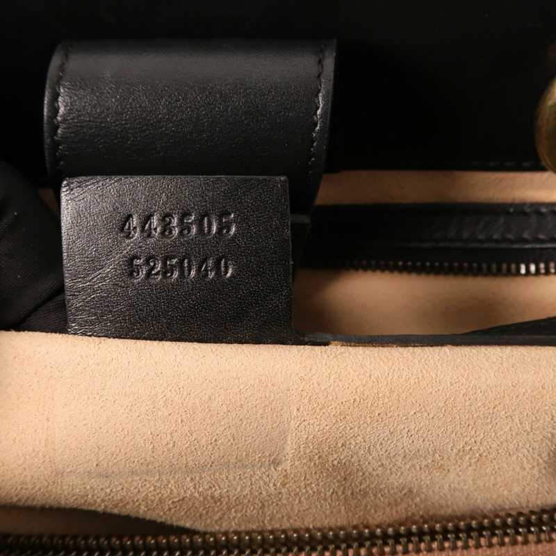 GUCCI 牛皮皮革GG Marmont Top Handle金扣手挽肩背兩用袋-15