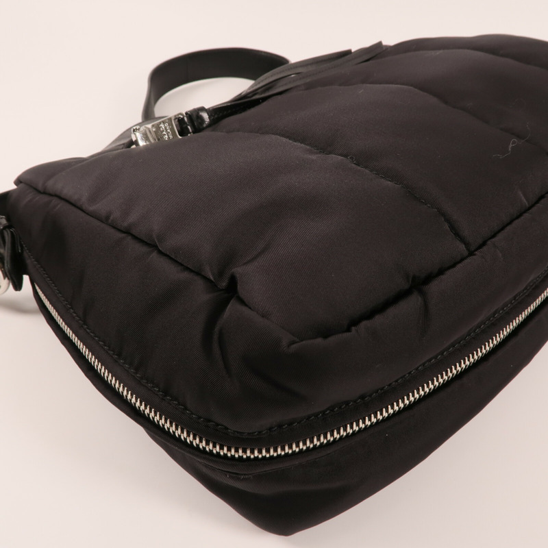PRADA 尼龍Shoulder Bag銀扣肩背袋-9