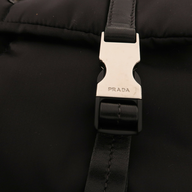 PRADA 尼龍Shoulder Bag銀扣肩背袋-11