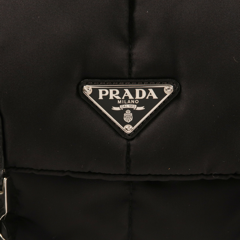PRADA 尼龍Shoulder Bag銀扣肩背袋-12