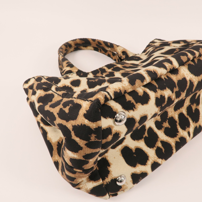 PRADA 帆布2 Way Shoulder銀扣手挽肩背兩用袋-8