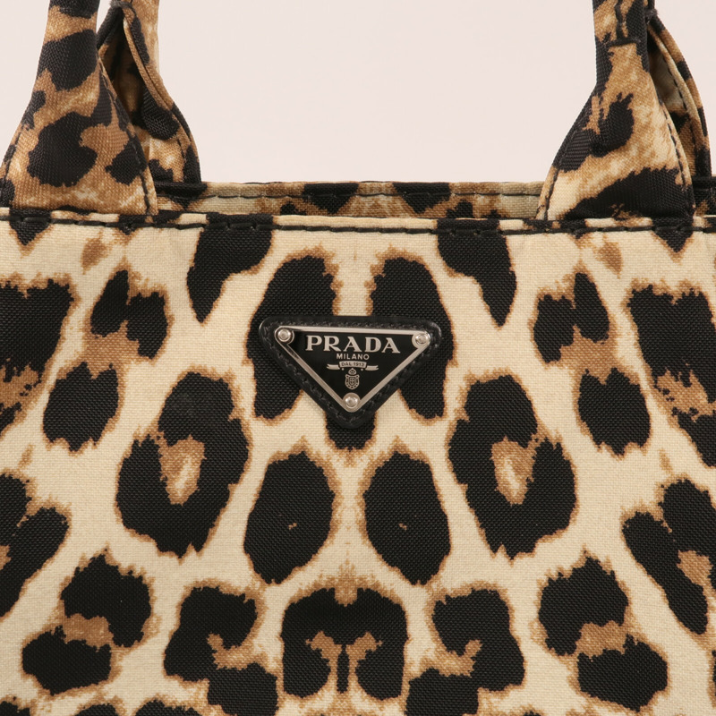 PRADA 帆布2 Way Shoulder銀扣手挽肩背兩用袋-9