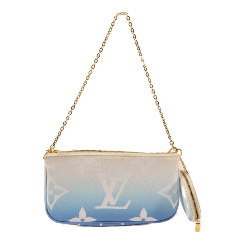 LOUIS VUITTON Monogram Giant Multi Pochette金扣手挽肩背兩用袋-1