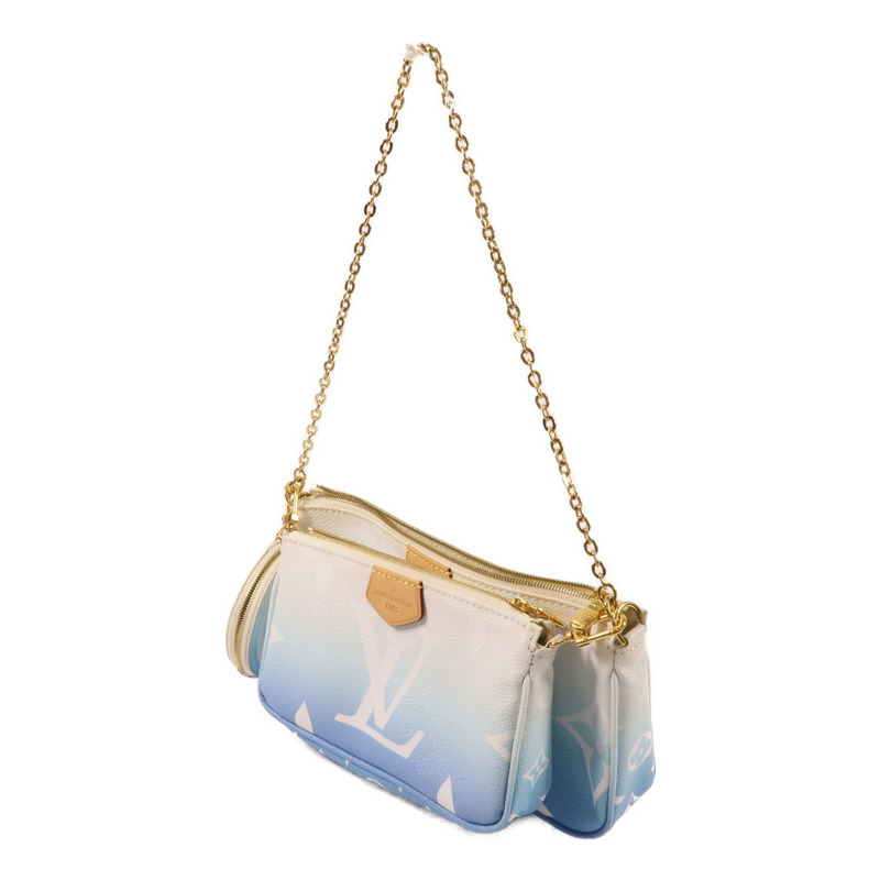 LOUIS VUITTON Monogram Giant Multi Pochette金扣手挽肩背兩用袋-2