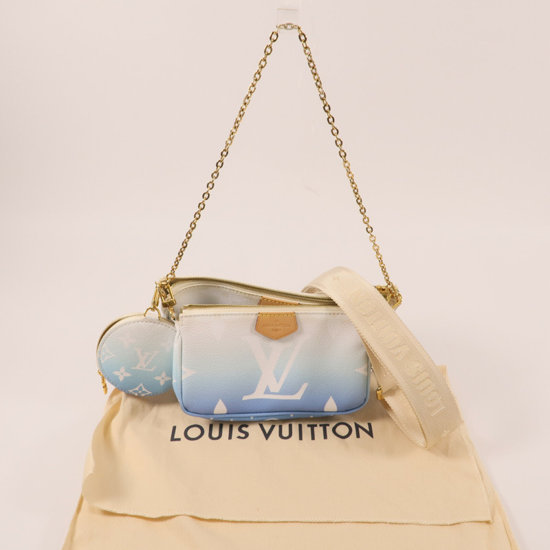 LOUIS VUITTON Monogram Giant Multi Pochette金扣手挽肩背兩用袋-4