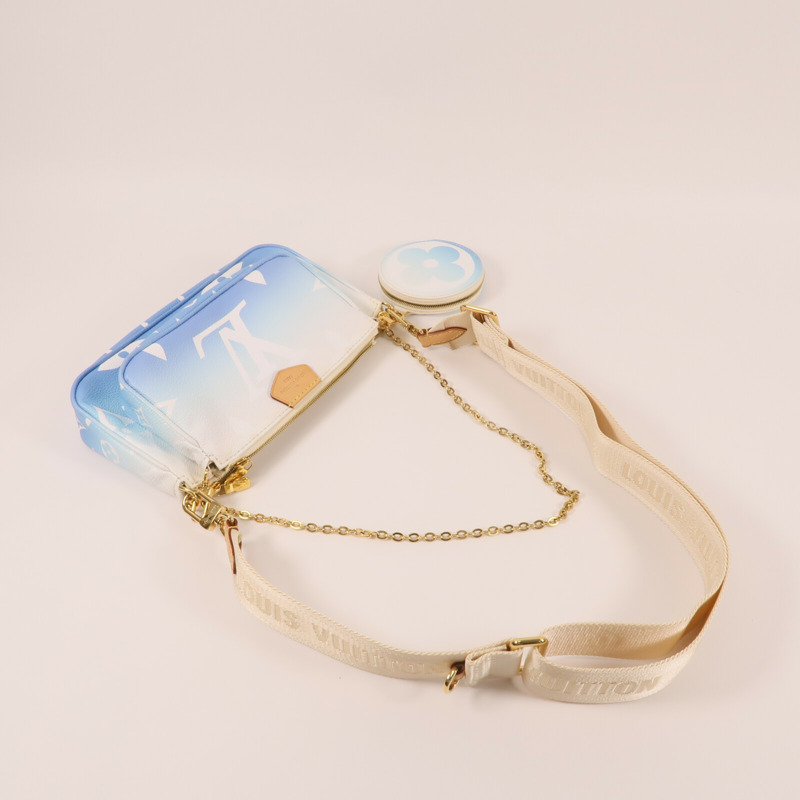 LOUIS VUITTON Monogram Giant Multi Pochette金扣手挽肩背兩用袋-6