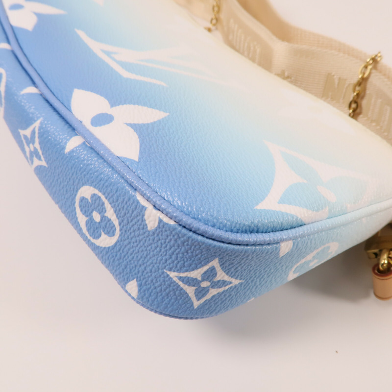 LOUIS VUITTON Monogram Giant Multi Pochette金扣手挽肩背兩用袋-15