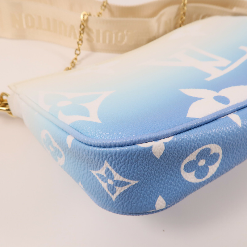 LOUIS VUITTON Monogram Giant Multi Pochette金扣手挽肩背兩用袋-16