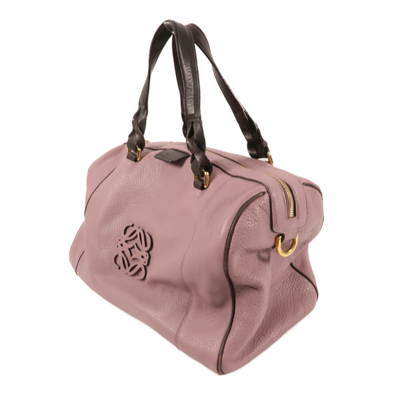 LOEWE 牛皮皮革Fusta金扣手挽肩背兩用袋-2