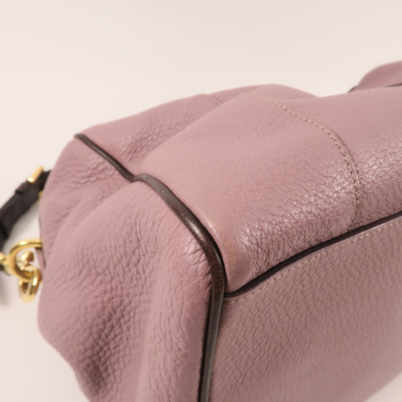 LOEWE 牛皮皮革Fusta金扣手挽肩背兩用袋-8