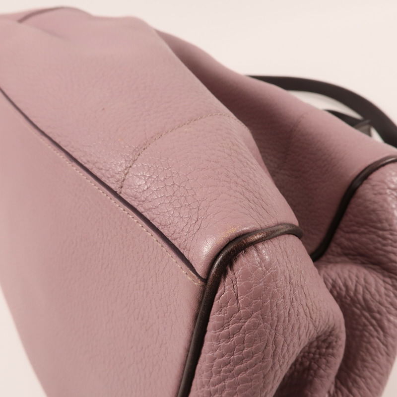 LOEWE 牛皮皮革Fusta金扣手挽肩背兩用袋-9