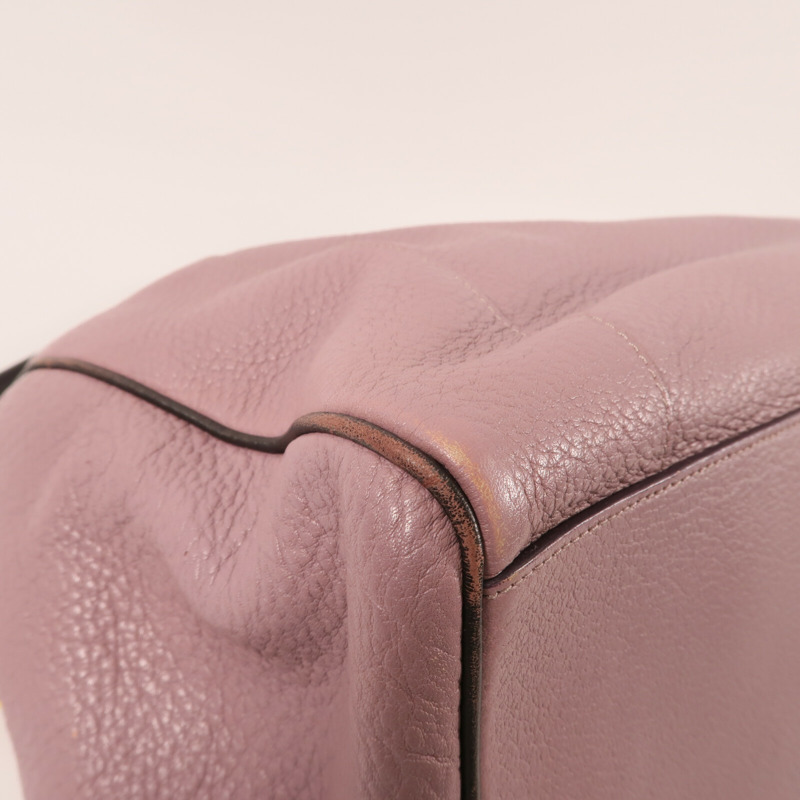 LOEWE 牛皮皮革Fusta金扣手挽肩背兩用袋-10