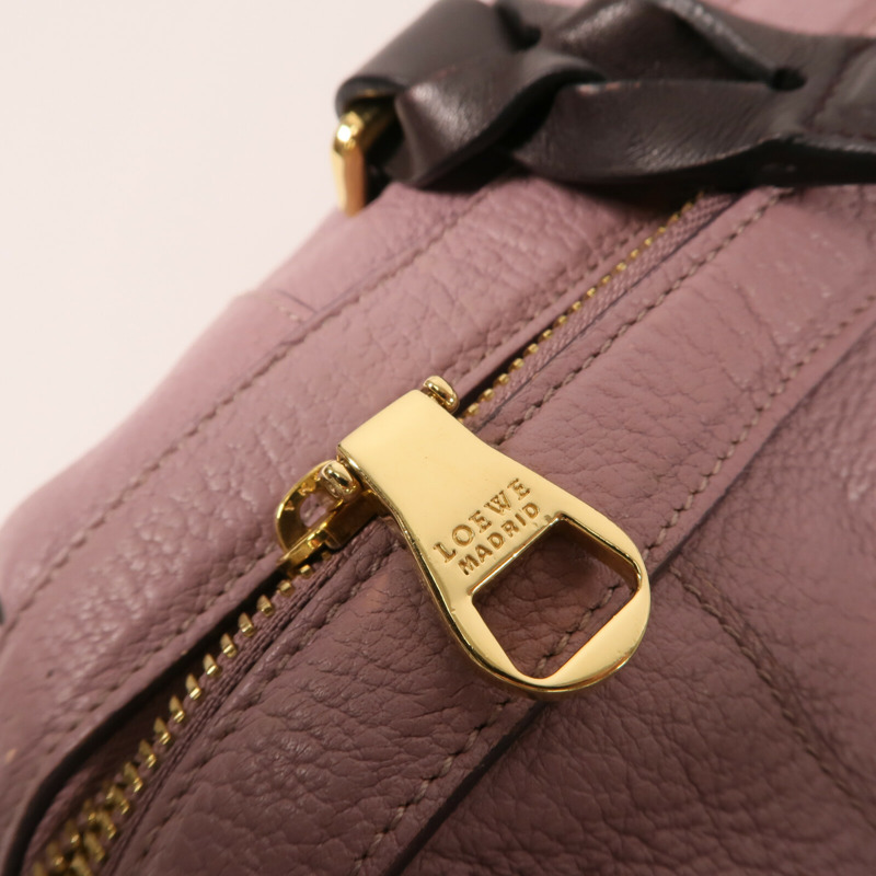 LOEWE 牛皮皮革Fusta金扣手挽肩背兩用袋-11