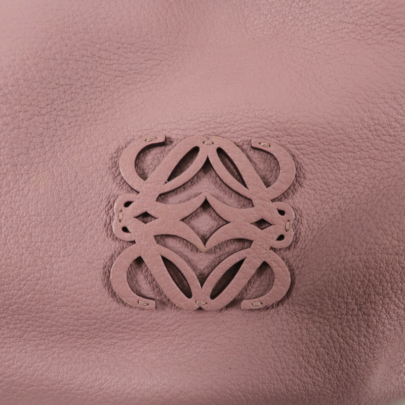 LOEWE 牛皮皮革Fusta金扣手挽肩背兩用袋-12