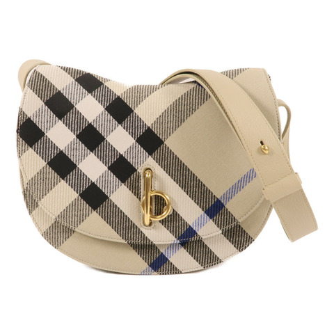 BURBERRY 帆布Shoulder Bag金扣肩背袋