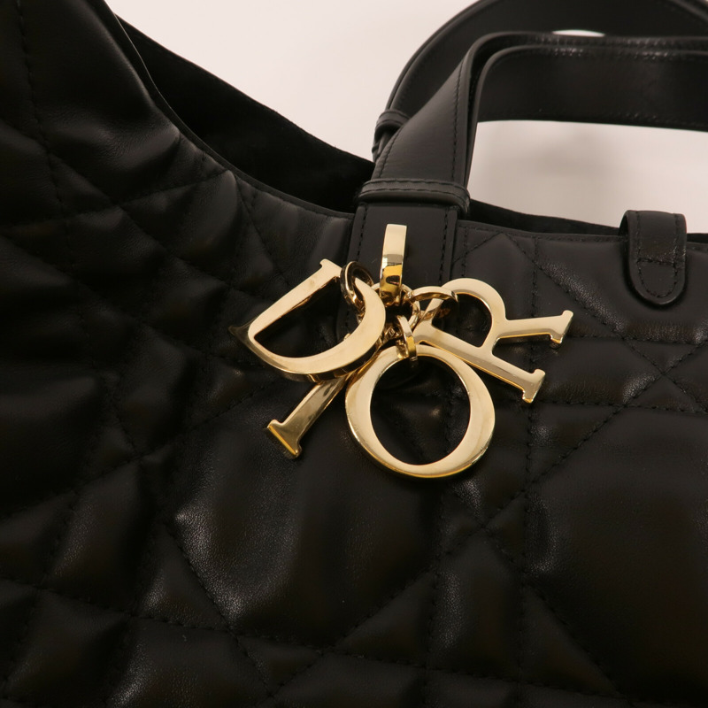 Dior 羊皮皮革Toujours Medium金扣手挽袋-9