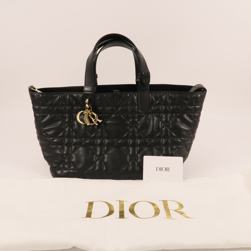 Dior 羊皮皮革Toujours Medium金扣手挽袋-16