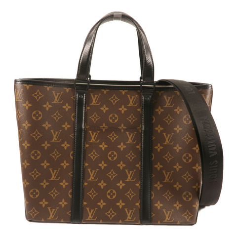 LOUIS VUITTON Monogram Macassar Weekend Tote手挽肩背兩用袋