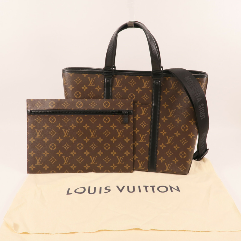 LOUIS VUITTON Monogram Macassar Weekend Tote手挽肩背兩用袋-7