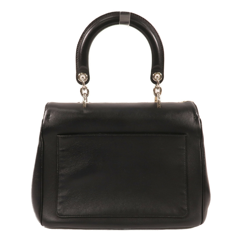 Dior 牛皮皮革Hand Bag銀扣手挽肩背兩用袋-1