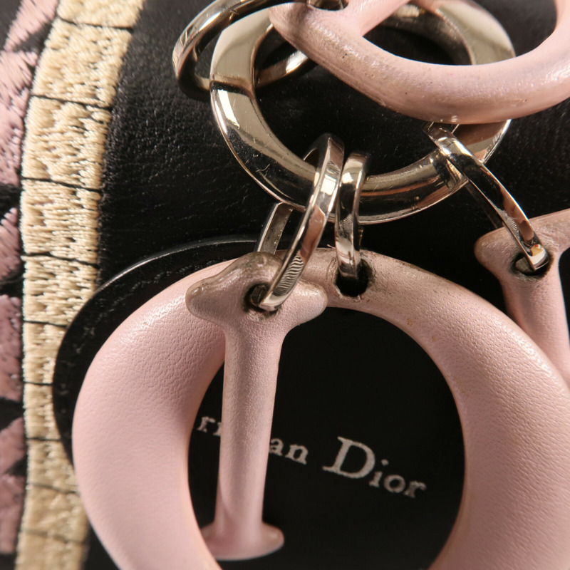 Dior 牛皮皮革Hand Bag銀扣手挽肩背兩用袋-19