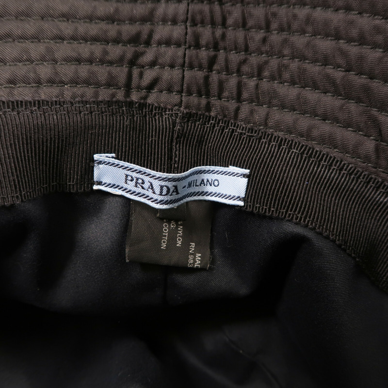 PRADA 尼龍Re-Nylon Bucket Hat L帽子-6