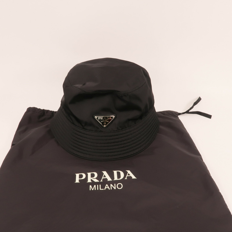 PRADA 尼龍Re-Nylon Bucket Hat L帽子-9