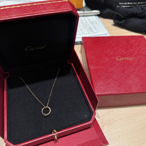 Cartier卡地亞三環項鍊