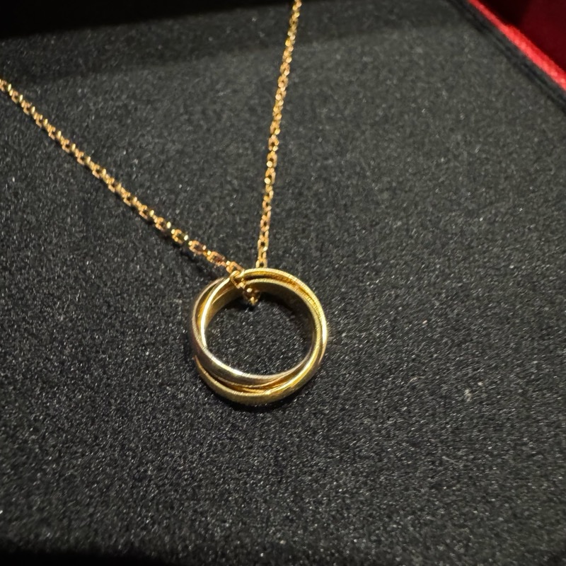 Cartier卡地亞三環項鍊-1