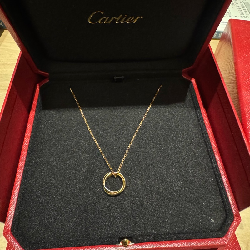Cartier卡地亞三環項鍊-5