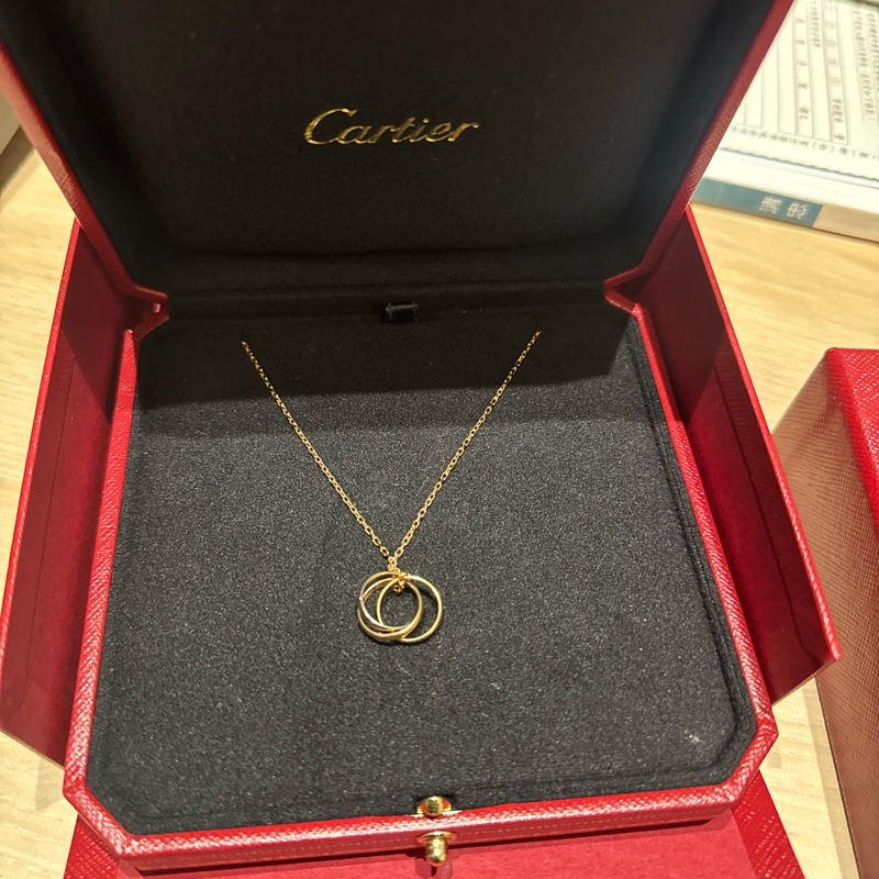 Cartier卡地亞三環項鍊-7