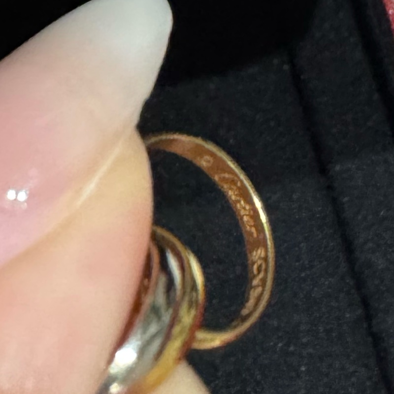 Cartier卡地亞三環項鍊-8