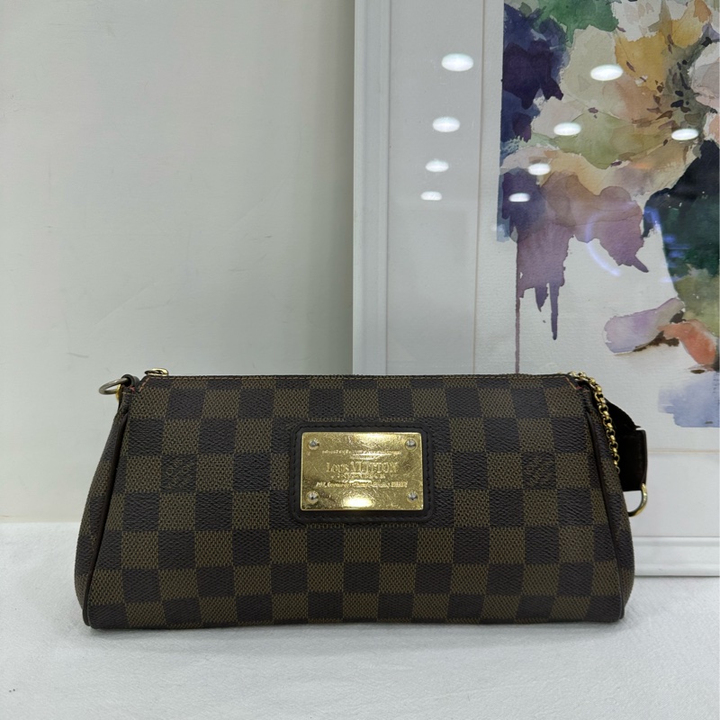 Lv棋盤格eva鏈條肩帶手提肩背包-1