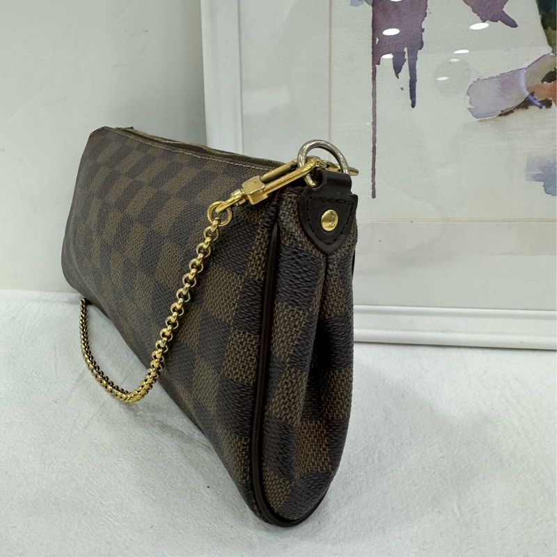 Lv棋盤格eva鏈條肩帶手提肩背包-3