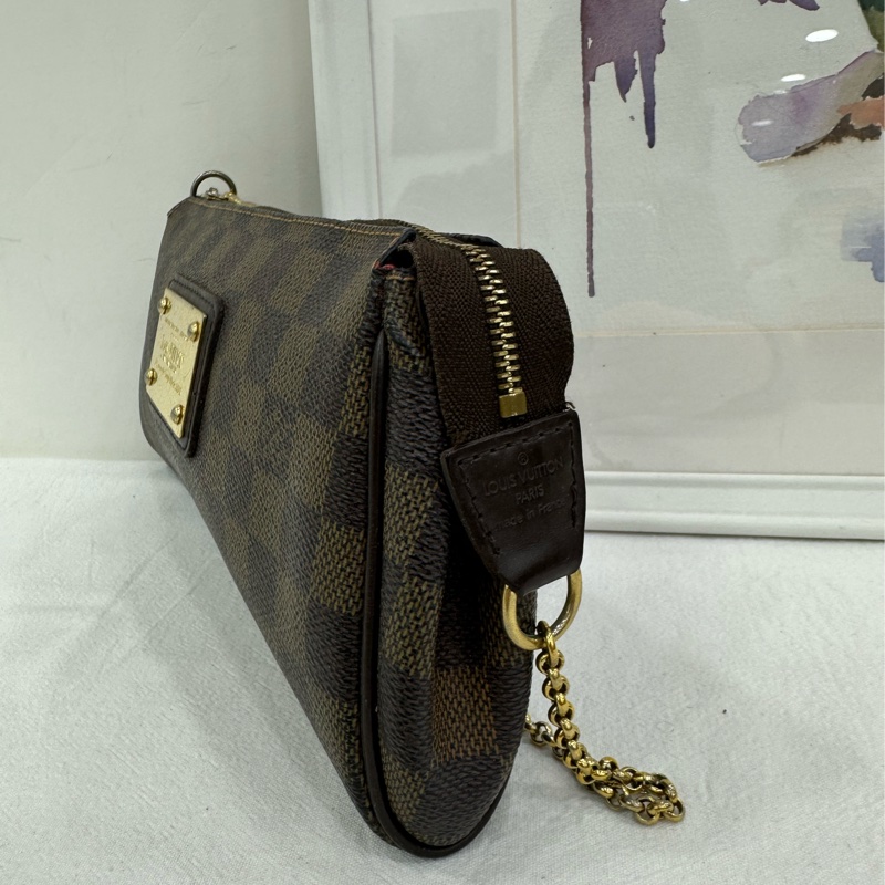 Lv棋盤格eva鏈條肩帶手提肩背包-4