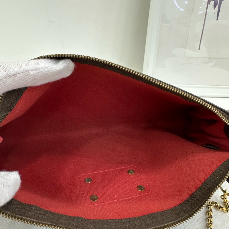 Lv棋盤格eva鏈條肩帶手提肩背包-8