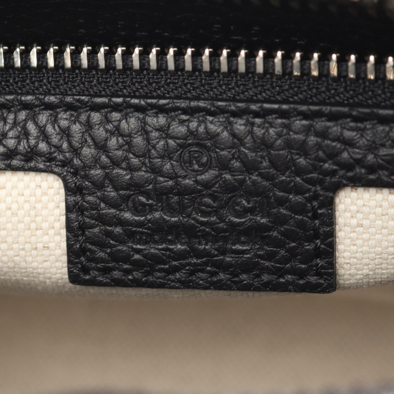 GUCCI Jumbo GG 迷你肩斜背包 795240 黑色皮革 二手 男士-3