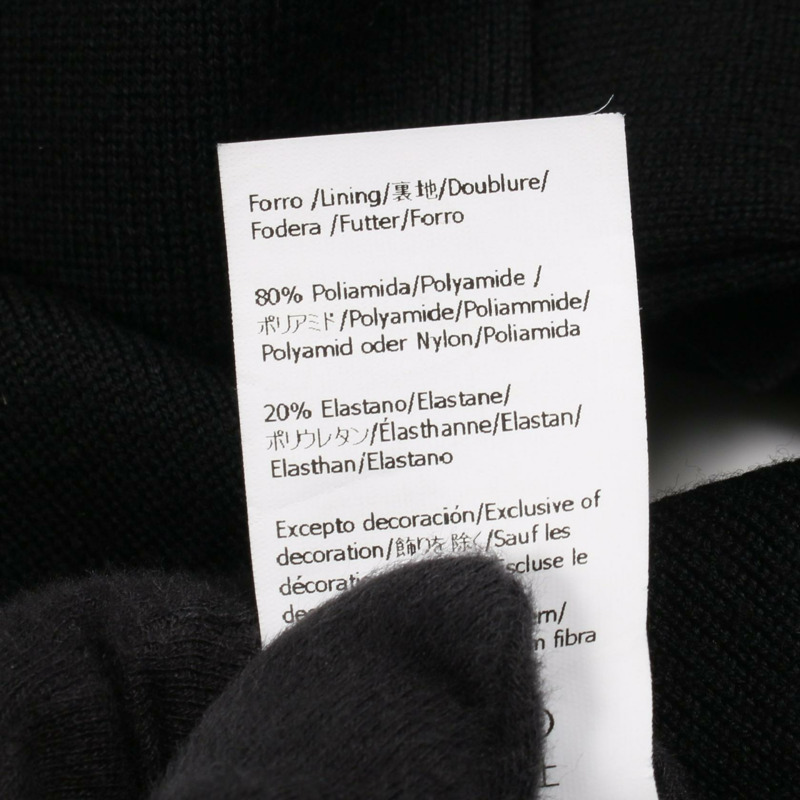 LOEWE Anagram 短版針織衫，羊毛材質，黑色，二手，女款 XS 碼-5