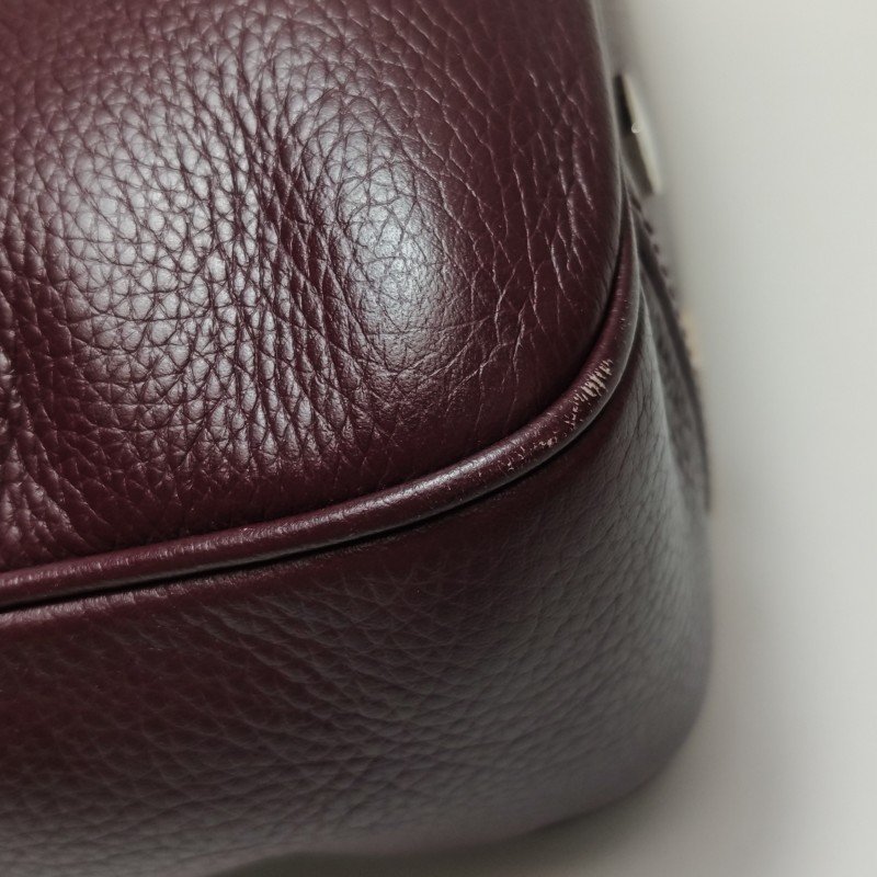 Dior牛皮純色字母Logo公文包斜挎包單肩包-15