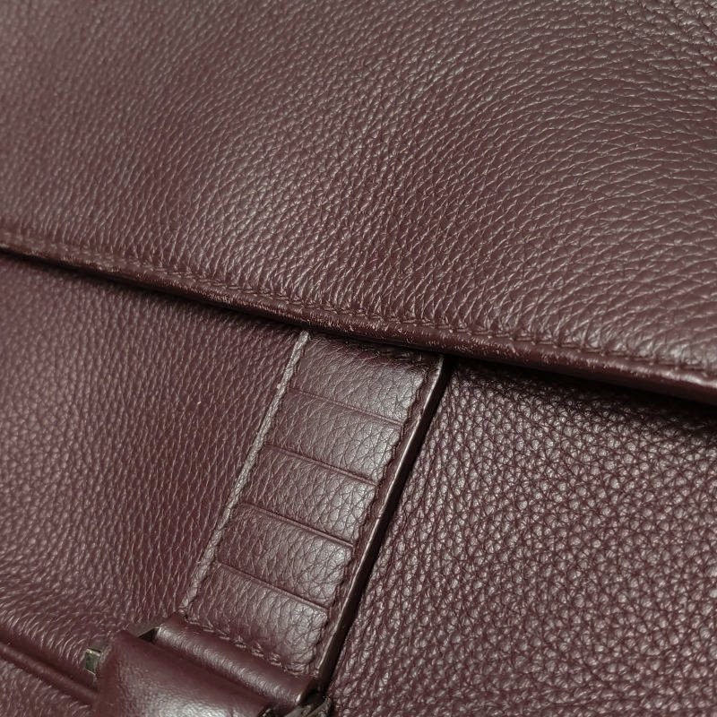 Dior牛皮純色字母Logo公文包斜挎包單肩包-16