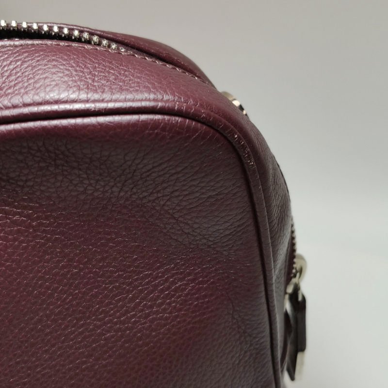 Dior牛皮純色字母Logo公文包斜挎包單肩包-17