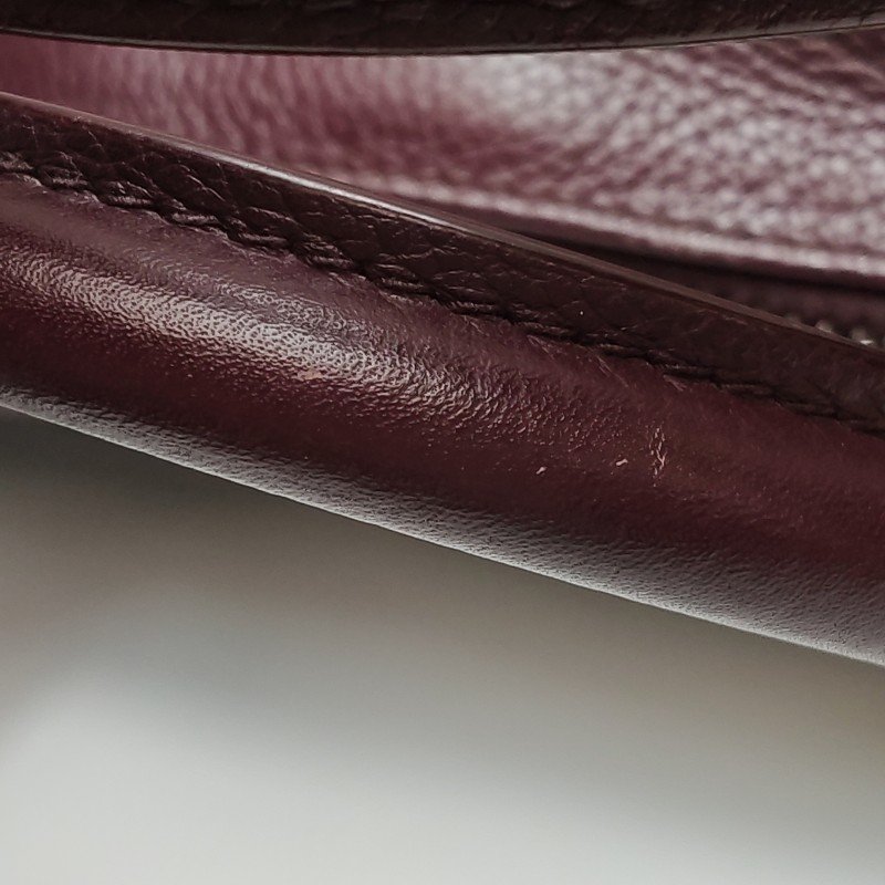 Dior牛皮純色字母Logo公文包斜挎包單肩包-19