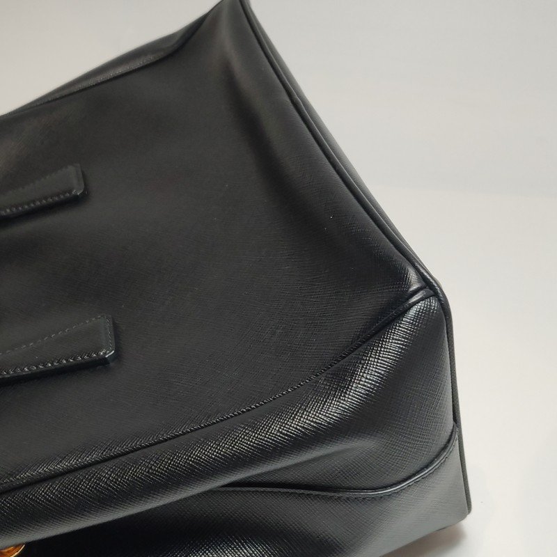 Prada Galleria殺手包中號牛皮純色三角徽標斜挎包單肩包-23